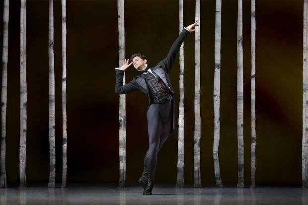 Guillaume Côté in Onegin, an upcoming production at the National Ballet of Canada. 