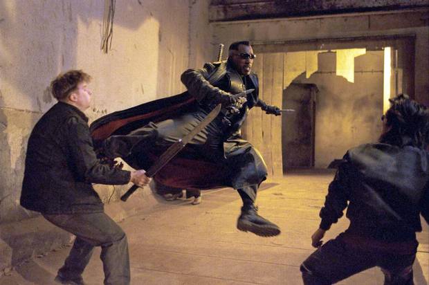 Wesley Snipes takes care of some Vampires in Blade II.