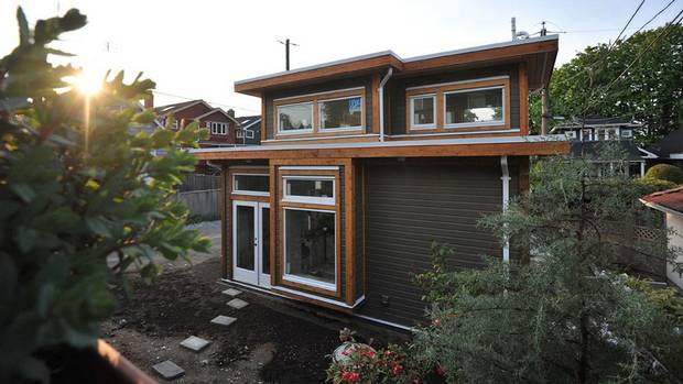 A laneway home designed by Vancouver's Smallworks Studios/Laneway Housing Inc.