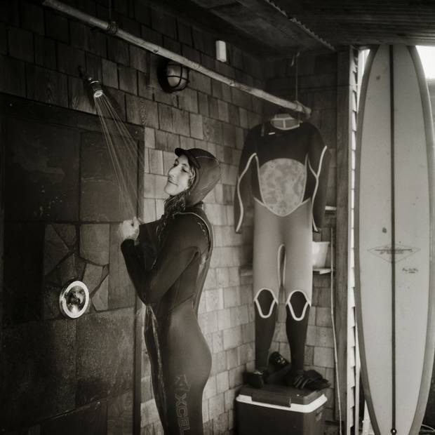 Born and raised in southern Vancouver Island, Tia Traviss moved to Tofino in 2004 to become a surf instructor at Surf Sister. She now works as a realtor, but reminisces about the job as if it were a dream that she still can't believe came true. ‘If I won the lottery tomorrow, I would be a surf instructor twice a week,’ she said. ‘I love that job.’