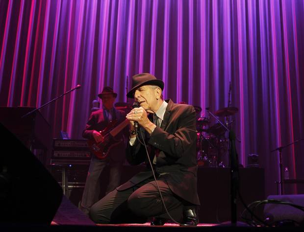 Leonard Cohen performs at the Air Canada Centre in Toronto on Dec. 4, 2012.