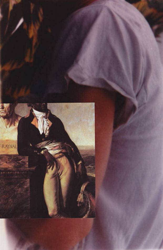 Jimmy Robert: Untitled (Fragments) (2015). Archival inkjet print, oak frame.