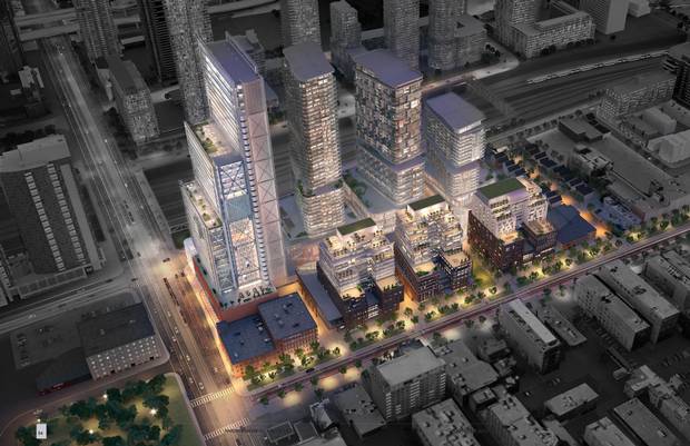 Design for the Well at the site of the old Globe and Mail building at Front and Spadina.