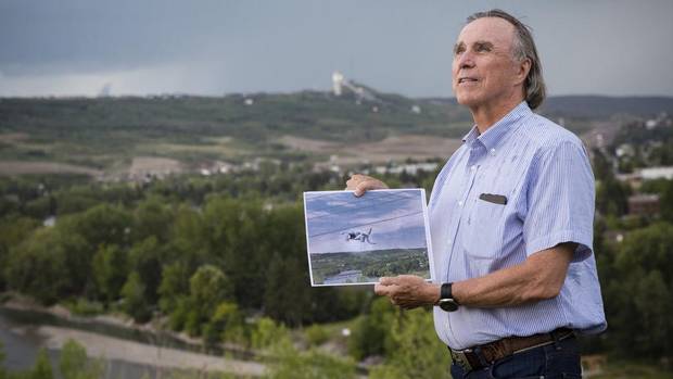 Michael O'Reilly, who claims to have seen a UFO while out for a walk in Calgary in 2013.