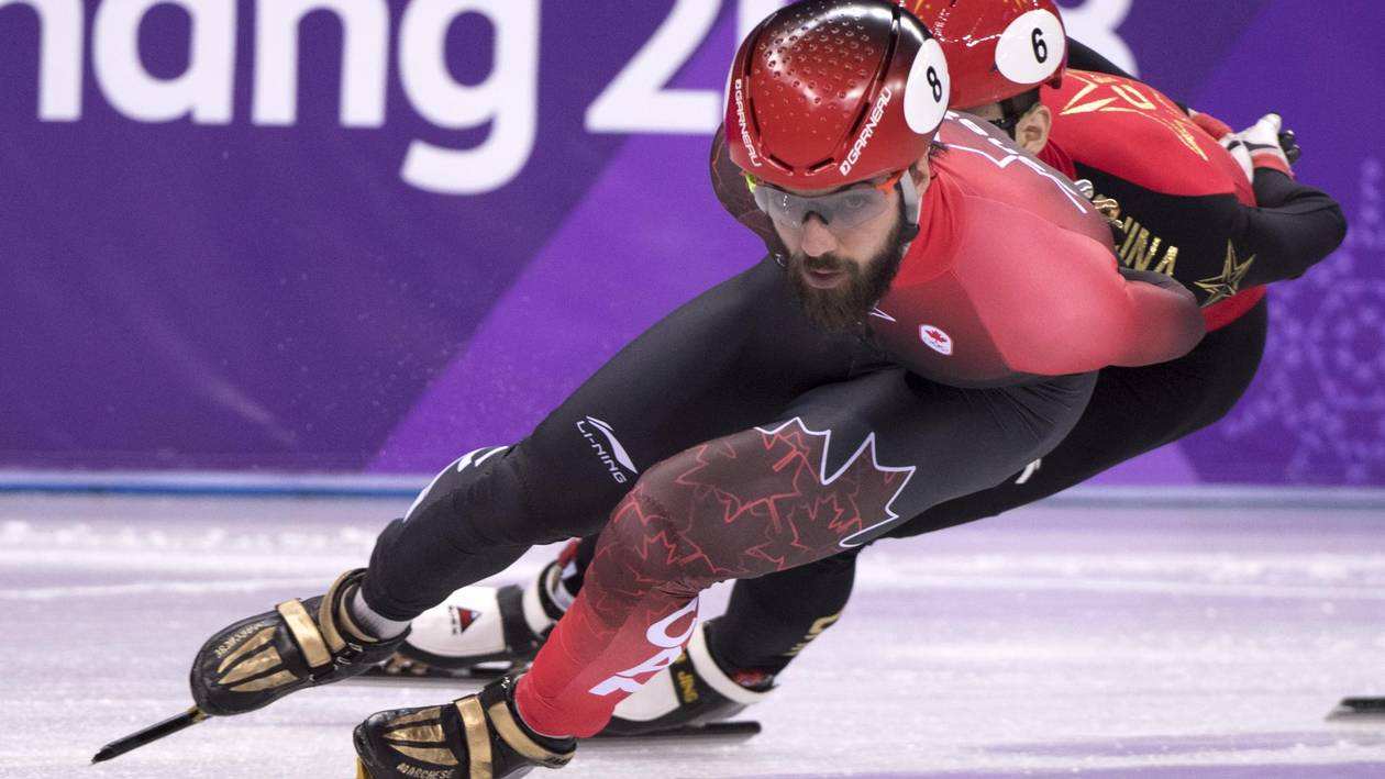 Canadian speedskater Charles Hamelin.
