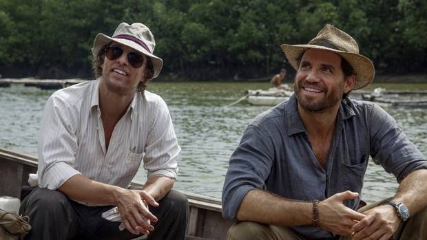 Matthew McConaughey, left, and Edgar Ramirez, right, in a scene from, ‘Gold.’