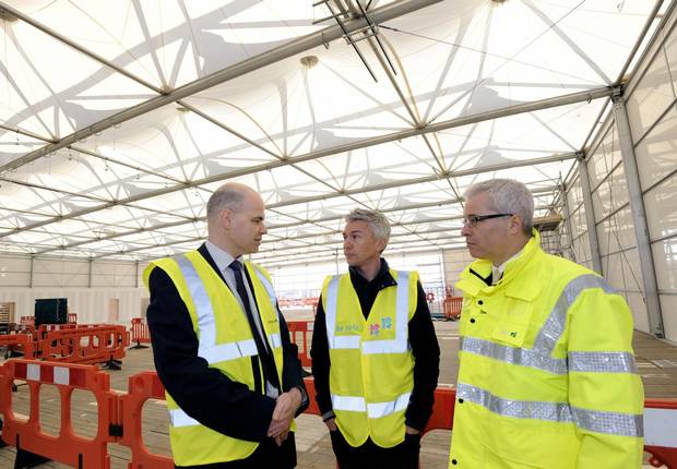 Normand Boivin, right, is chief operating officer at Heathrow Airport.