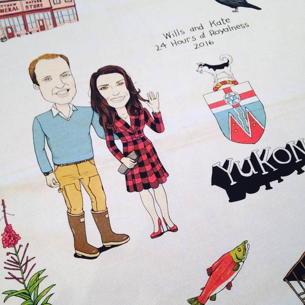 Illustrator Monika Melnychuk's artistic portrait of the Royal couple.