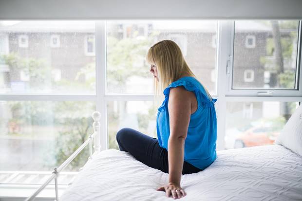 Jennifer Fedosoff, whose teenage daughter Abby committed suicide, poses for a picture at her home in Toronto, Thursday July 20, 2017.