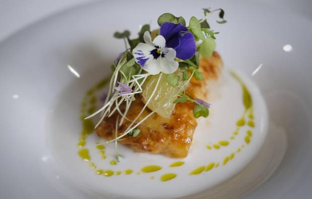 Tamarind glazed cod.