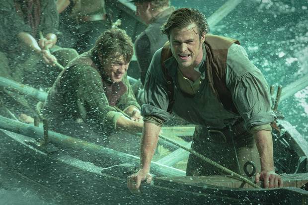 In the Heart of the Sea, featuring Sam Keeley and Chris Hemsworth, is based on the true story that is said to be the inspiration behind Moby-Dick.