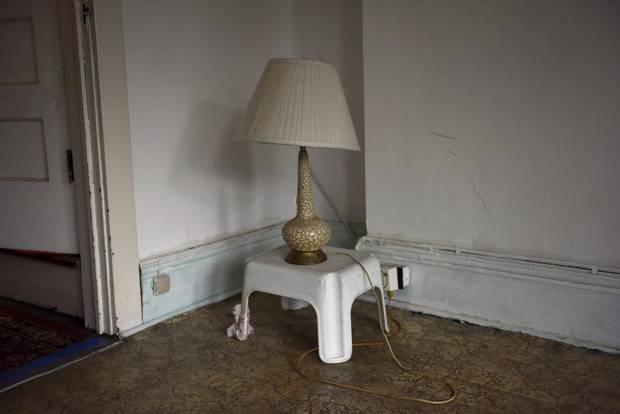 A lamp in one of the bedrooms in Foon Hay Lum's Toronto home at 69 Cowan Avenue.