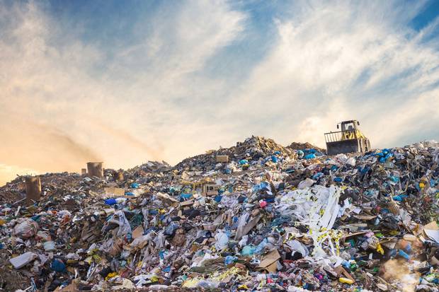 When food gets pitched into a landfill, it rots along with other garbage, starved of oxygen, and when it decomposes, produces methane, a greenhouse gas.