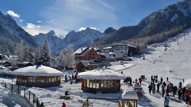 The ski centre of Kranjska Gora.
