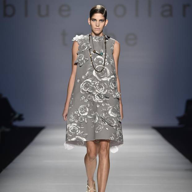 Blue Collar Tribe's collection gave a nod to familiar (raw denim) and new (3-D printed appliqués) materials.