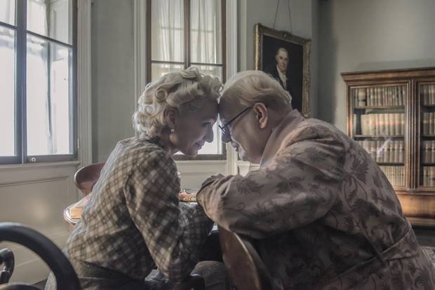 Kristin Scott Thomas and Gary Oldman star as Clementine and Winston Churchill in director Joe Wright's Darkest Hour.