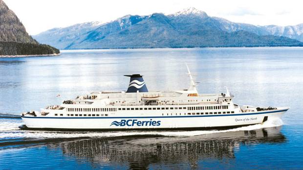 An undated handout photo of the Queen of the North ferry.