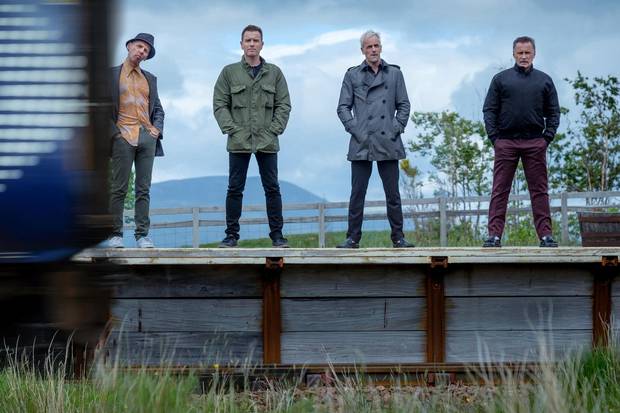 Ewan McGregor, Ewen Bremner, Jonny Lee Miller and Robert Carlyle in T2 Trainspotting.