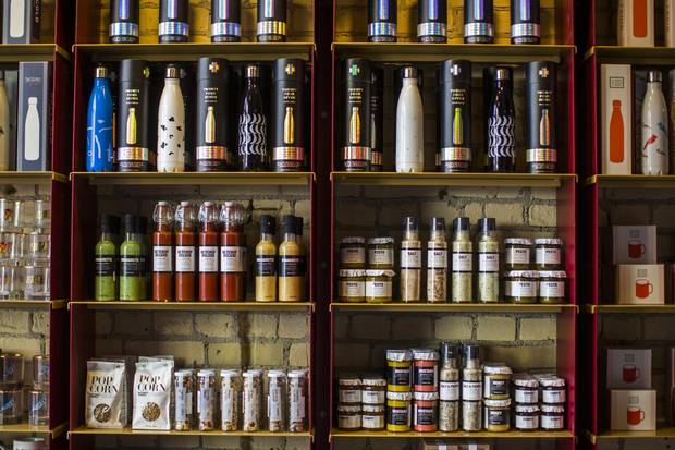 Items are seen for sale at Campo.