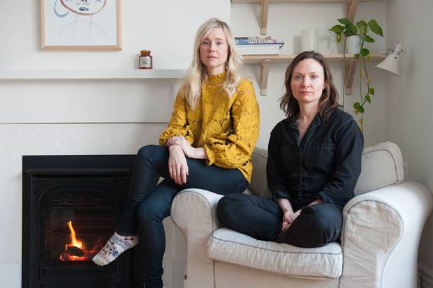 Actresses Kristin Booth and Trish Fagan, shown in Ms. Fagan's Toronto home, are two of the four women suing Soulpepper Theatre Company and its artistic director, Albert Schultz.