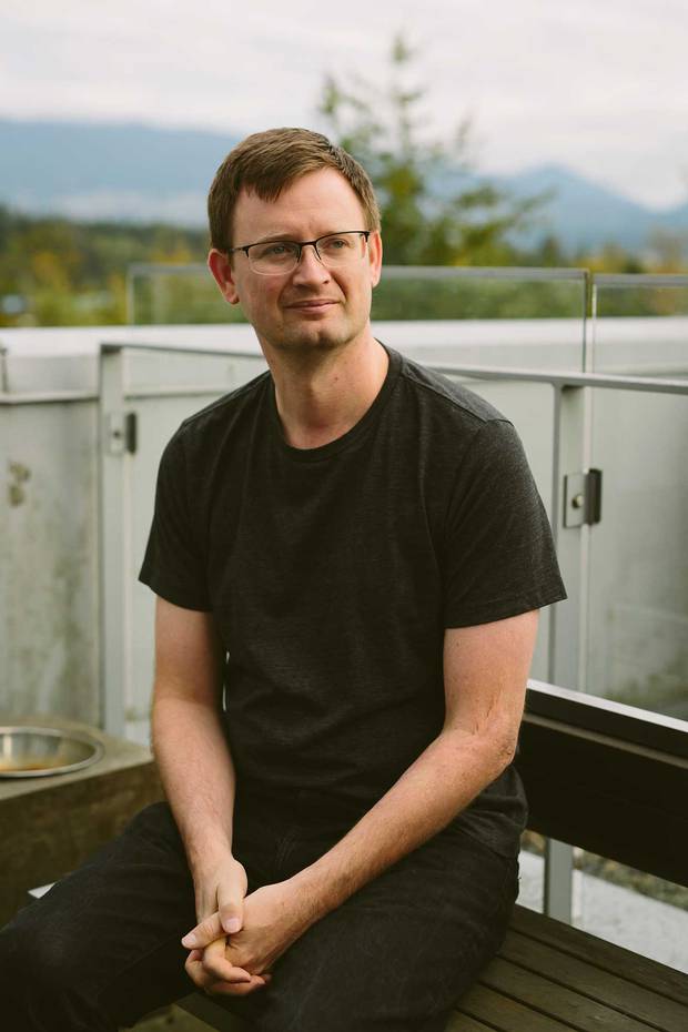 Markus Frind shot at his condo overlooking Cole harbour in Vancouver