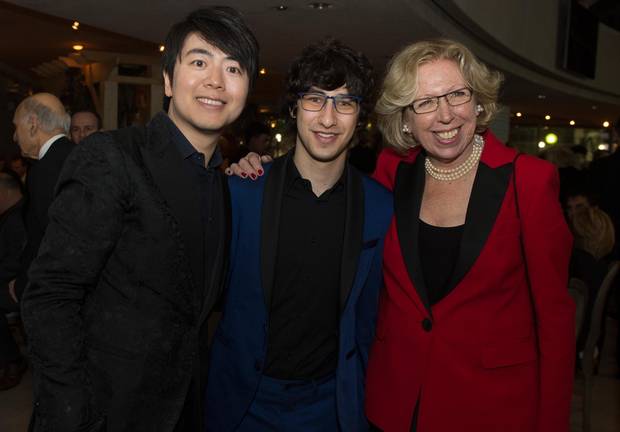 Lang Lang with Maxim Lando and Amanda Sherrington.