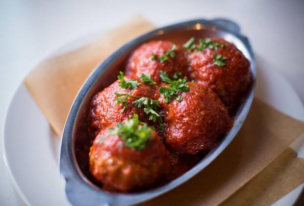Meatballs at Di Beppe.