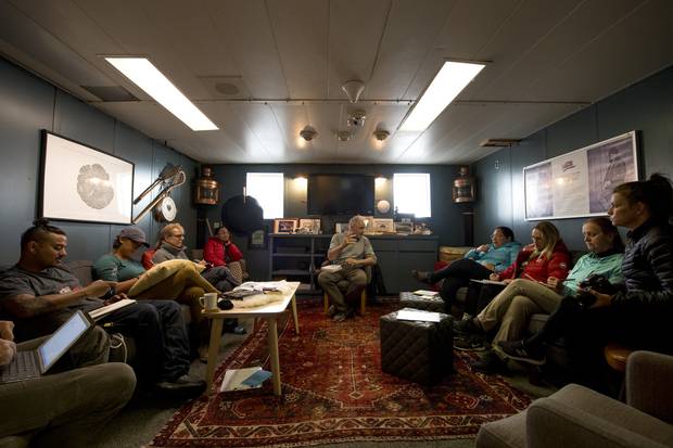 The Gord Downie-Chanie Wenjack Legacy Room on the Polar Prince, reserved primarily for conversations about reconciliation.