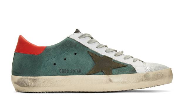 Italian brand Golden Goose specializes in accessories that look well-worn ($680 through www.ssense.com).