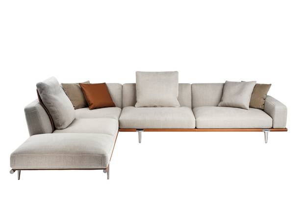 Italian designer Roberto Palomba’s Let It Be sofa, released this year for Poltrona Frau, was inspired by the classic Beatles album.