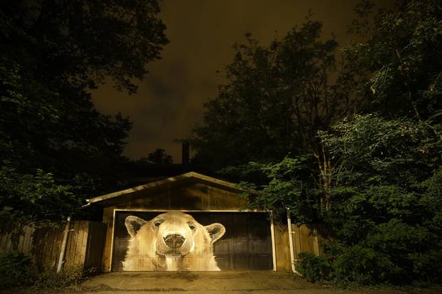 Barteski is also planning to paint a life-size whale on the pavement itself.