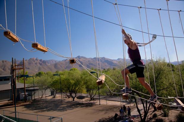 A ropes course at Canyon Ranch.