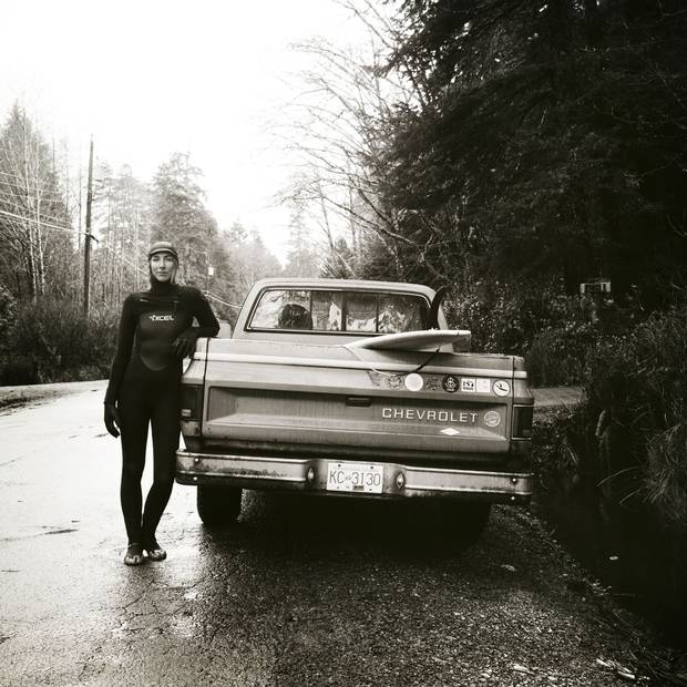 Bryanna Wiebe moved from Whistler to Tofino three years ago in pursuit of learning to surf, saying even thinking about it today gives her the goosebumps. ‘I've always experienced good vibes, high fives and party waves,’ she said of Tofino's waters. ‘It's a form of meditation, just being in the ocean [and] feeling the waves and the movement - I'm addicted to it.’