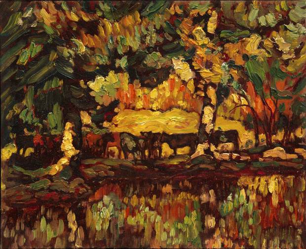 Cattle by the Creek, 1918 