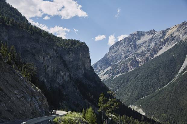 The trip is a massive undertaking: riding a 1,900-kilometre loop through the southern Alps, going over 100 mountain passes along the way.