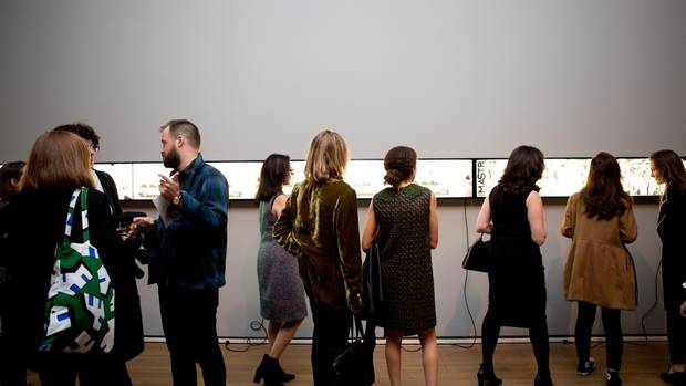 The opening of Kerry James Marshall's exhibit at the Montreal Museum of Fine Arts