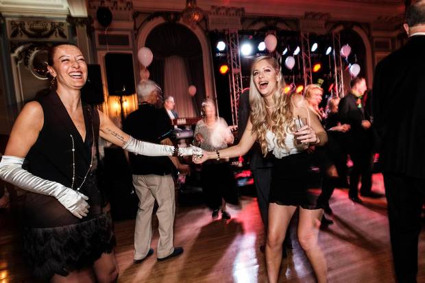 DJD ball chair Claire Auroi with Sheena Bailie.