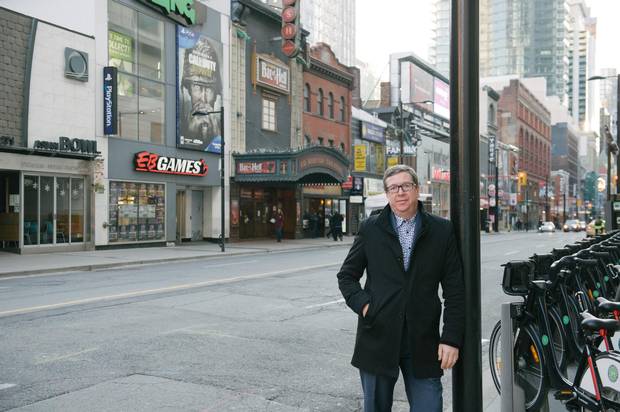 Mark Garner, executive director of the Downtown Yonge Business Improvement Association, on Toronto’s Yonge Street, which is undergoing a revitalization.