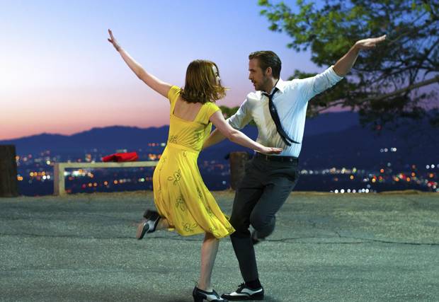 Emma Stone and Ryan Gosling in La La Land.