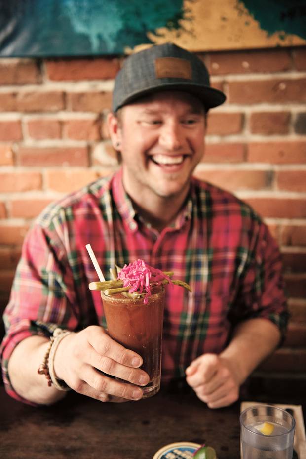 A hungry lineup at Jam Café, left. Northern Quarter’s Caesar, above.