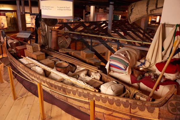 The museum’s North Canoe display.