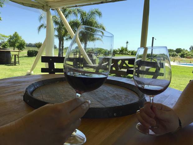 Toasting a gorgeous day at El Legado.