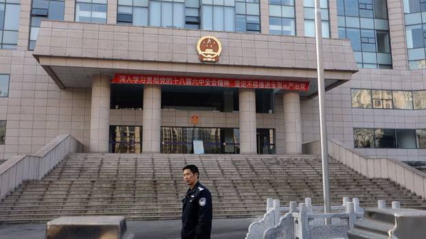 The law courts building in Wuhu. Here, an appeal hearing for Wilson Wang was abruptly cancelled as his lawyer sought to call Chinese President Xi Jinping as a witness.