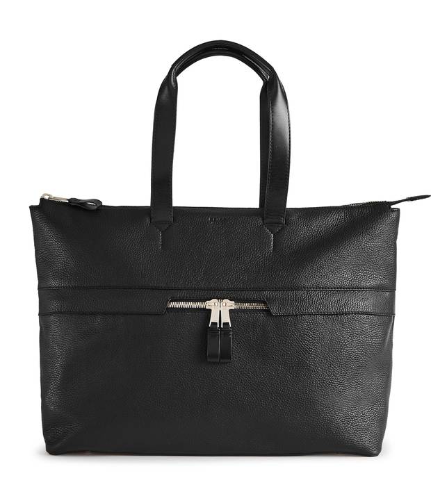 Newman zip leather tote bag, $490 at Reiss (reiss.com).