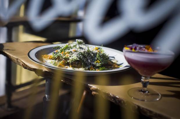 Filled with Neglect paired with the Lady Wallflower cocktail.