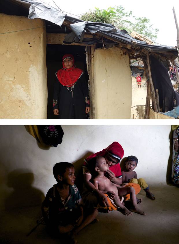 Rashida Begum’s husband left three years ago, joining the tide of Rohingya leaving Bangladesh for better opportunities elsewhere. He has not returned, leaving Ms. Begum to feed her three children by harvesting wood. Sometimes, the family only has money to eat every other day.