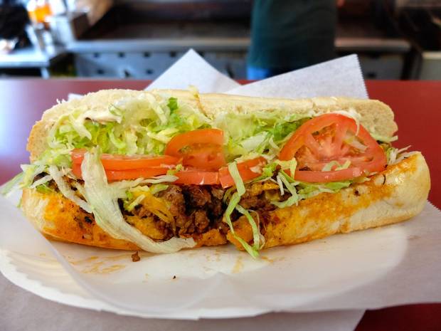 The #7 Roethlisburger, named after Steelers quarterback Ben Roethlisberger, from Peppi's Old Tyme Sandwich Shoppe.