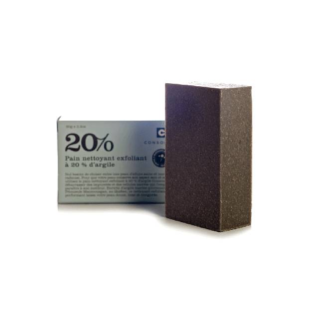 Consonant 20% Clay Exfoliating Cleansing Bar, $18 through www.consonantskincare.com.