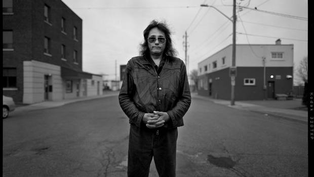 Leonard Crawford, 54, is photographed on George St. in Thunder Bay, Ont. outside the Shelter House.