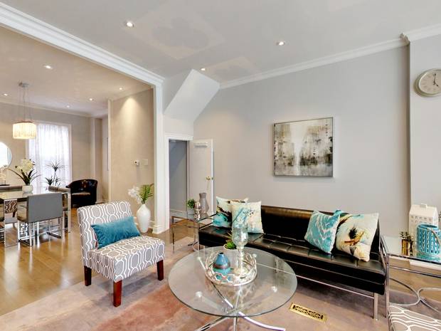 The combined living and dining area is the couple's favourite space in the house.